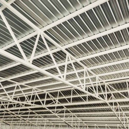 Factory roof steel structure