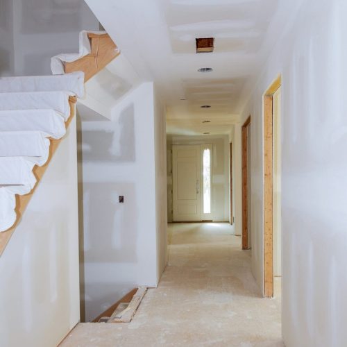 Renovation of finished Sheetrock in New Home Construction